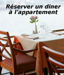 reserver un diner a l'appartment